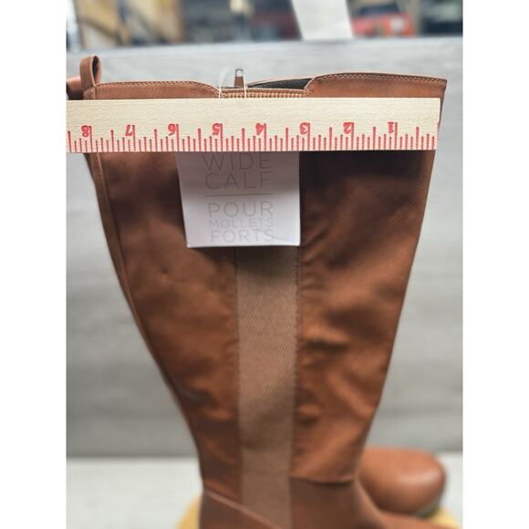 Naturalizer Adrian Women's Toffee Brown Smooth Boots 11m-Wide Calf - Picture 9 of 9